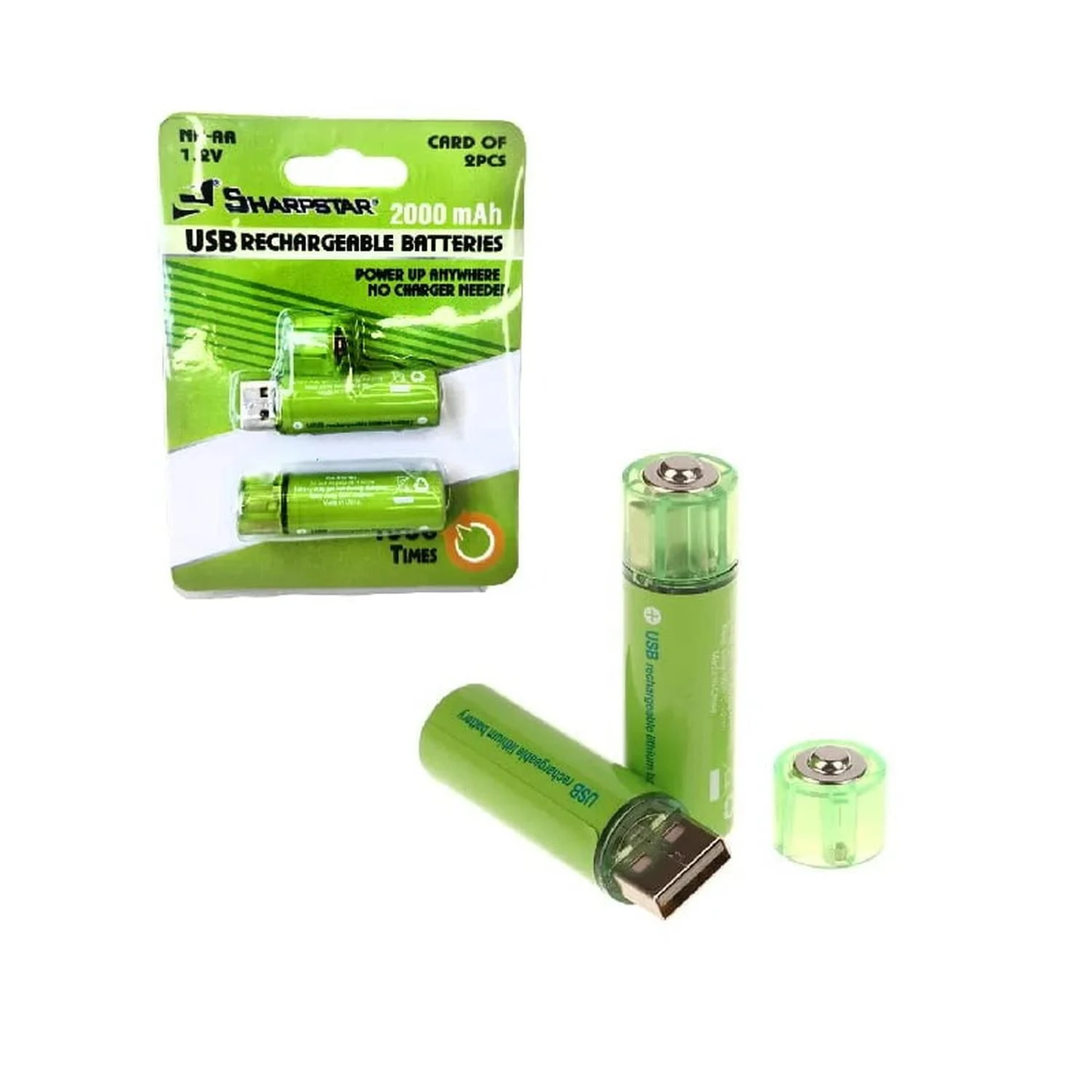 BATERIA PILAS RECARGABLE CON USB