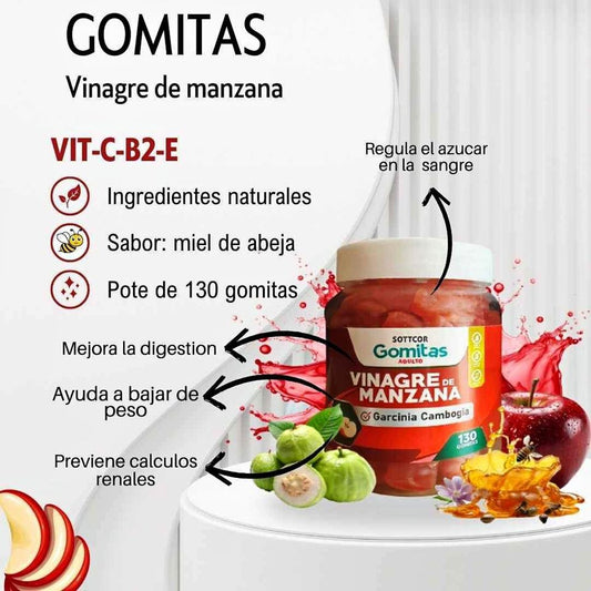 GOMITAS  VINAGRE  DE MANZANA